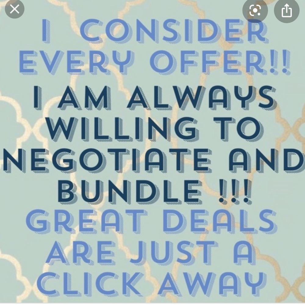 All reasonable offers are accepted.